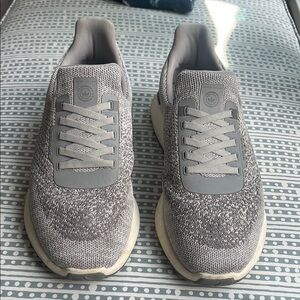 Peter Millar Light Gray Knit Sneakers